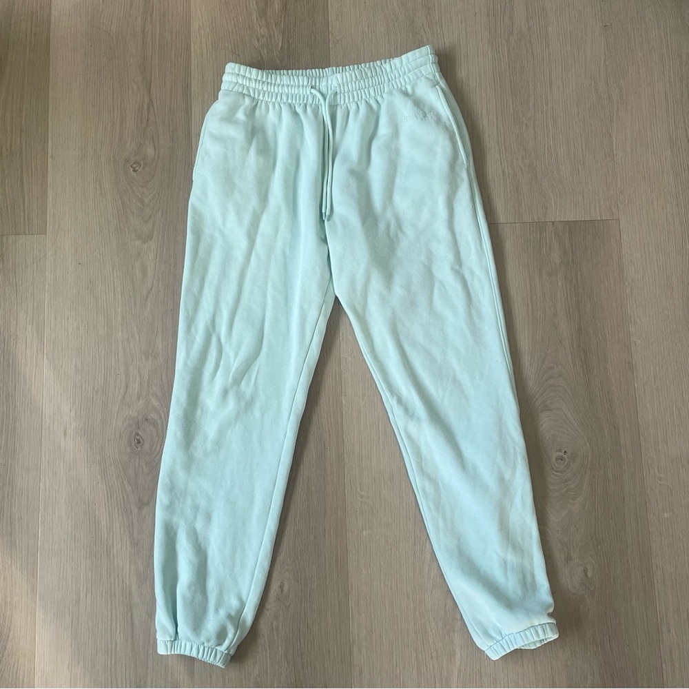 Oh Polly Sports Woman Size 4 Sky Blue Sweatpants Joggers 90s Mermaidcore Y2K
